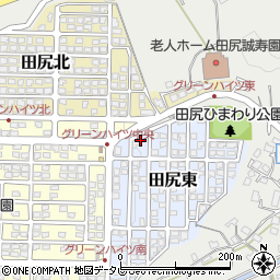 大分県大分市田尻東1周辺の地図