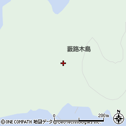 長崎県小値賀町（北松浦郡）藪路木島郷周辺の地図