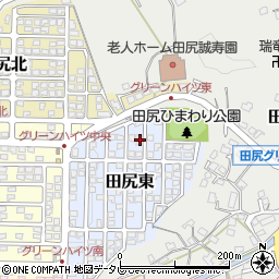大分県大分市田尻東2-7周辺の地図