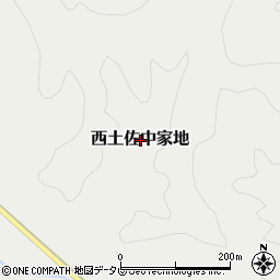 高知県四万十市西土佐中家地周辺の地図