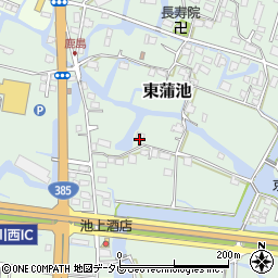 福岡県柳川市東蒲池92周辺の地図