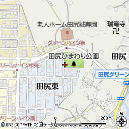 大分県大分市田尻東2周辺の地図