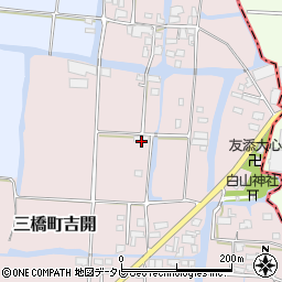 福岡県柳川市三橋町吉開528周辺の地図