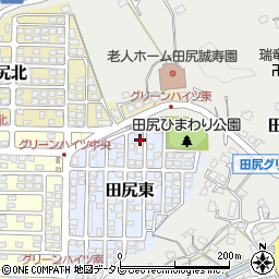 大分県大分市田尻東2-6周辺の地図