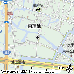 福岡県柳川市東蒲池665周辺の地図