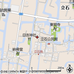福岡県柳川市立石203周辺の地図