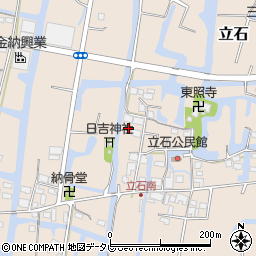 福岡県柳川市立石208周辺の地図