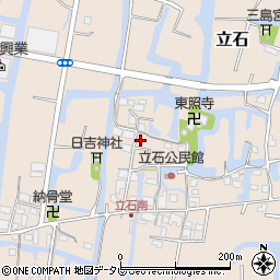 福岡県柳川市立石周辺の地図