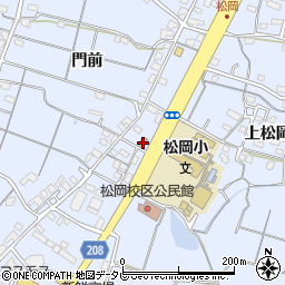 松岡郵便局周辺の地図