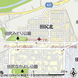 大分県大分市田尻北9周辺の地図