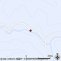 愛媛県北宇和郡松野町上家地750周辺の地図