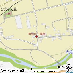甲斐田三差路周辺の地図
