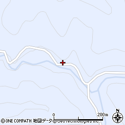 愛媛県北宇和郡松野町上家地513周辺の地図