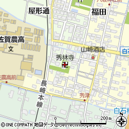 秀林寺周辺の地図