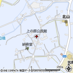 上の原公民館周辺の地図