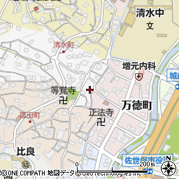長崎県佐世保市清水町1-19周辺の地図
