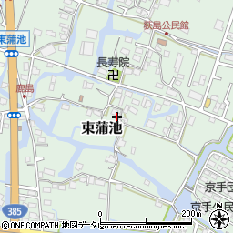 福岡県柳川市東蒲池697周辺の地図