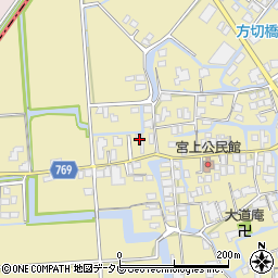福岡県柳川市間323-1周辺の地図