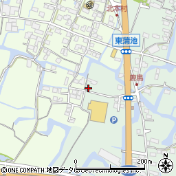 福岡県柳川市東蒲池1538周辺の地図