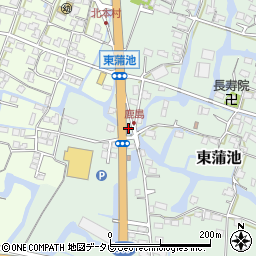 福岡県柳川市東蒲池1513-15周辺の地図