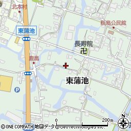 福岡県柳川市東蒲池688周辺の地図