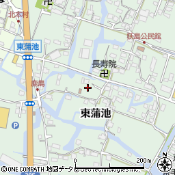 福岡県柳川市東蒲池689周辺の地図