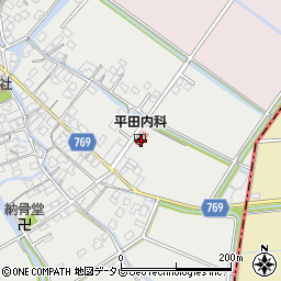 平田内科周辺の地図