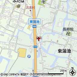 福岡県柳川市東蒲池1512周辺の地図