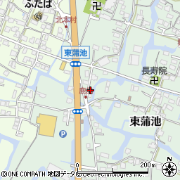 福岡県柳川市東蒲池1506-3周辺の地図