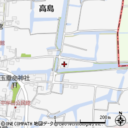 福岡県柳川市高島585-1周辺の地図