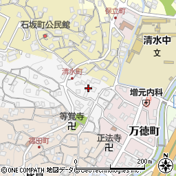 長崎県佐世保市清水町3周辺の地図