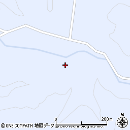 愛媛県北宇和郡松野町上家地588周辺の地図