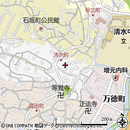 長崎県佐世保市清水町3-17周辺の地図