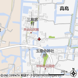 福岡県柳川市高島555周辺の地図