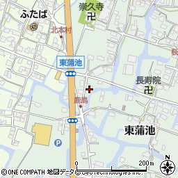 福岡県柳川市東蒲池1506-1周辺の地図