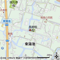 福岡県柳川市東蒲池726周辺の地図