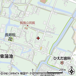 福岡県柳川市東蒲池621-7周辺の地図