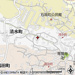 長崎県佐世保市清水町周辺の地図