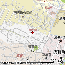 長崎県佐世保市清水町3-20周辺の地図