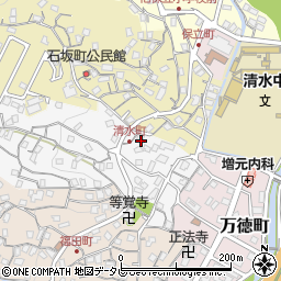 長崎県佐世保市清水町3-25周辺の地図