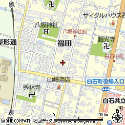 佐賀県杵島郡白石町福田1557-2周辺の地図