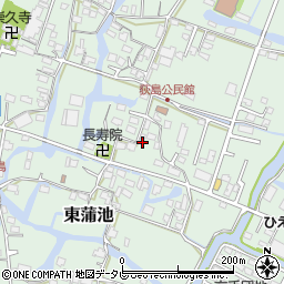 福岡県柳川市東蒲池715周辺の地図