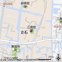 福岡県柳川市立石388周辺の地図