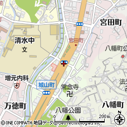 長崎県佐世保市城山町周辺の地図