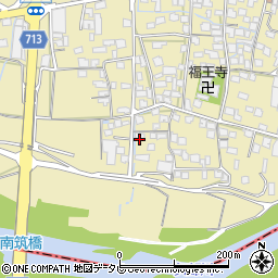 福岡県筑後市溝口1412周辺の地図