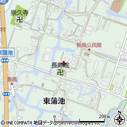 福岡県柳川市東蒲池745周辺の地図