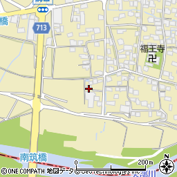 福岡県筑後市溝口765周辺の地図