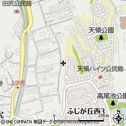 大分県大分市田尻周辺の地図