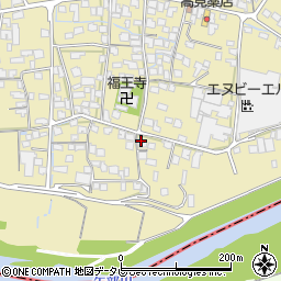 福岡県筑後市溝口1383-7周辺の地図
