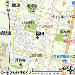佐賀県杵島郡白石町福田1552-4周辺の地図
